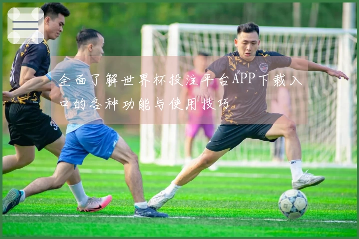 全面了解世界杯投注平台APP下载入口的各种功能与使用技巧